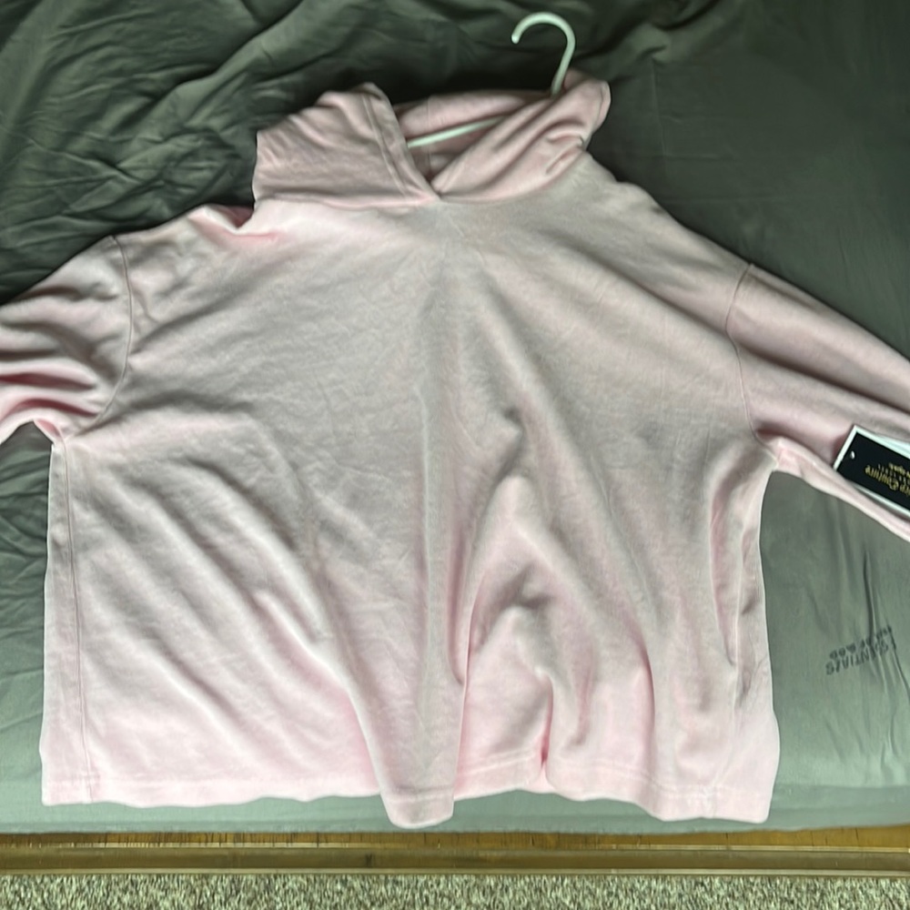 Pink juicy couture cropped hoodie size L